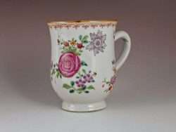 China Trade Famille Rose Enamel Mug 18th C.