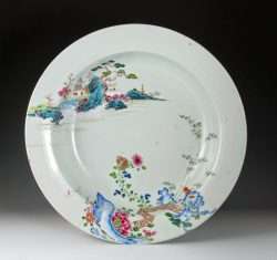 Rare Famille Rose Qianlong Period Plate