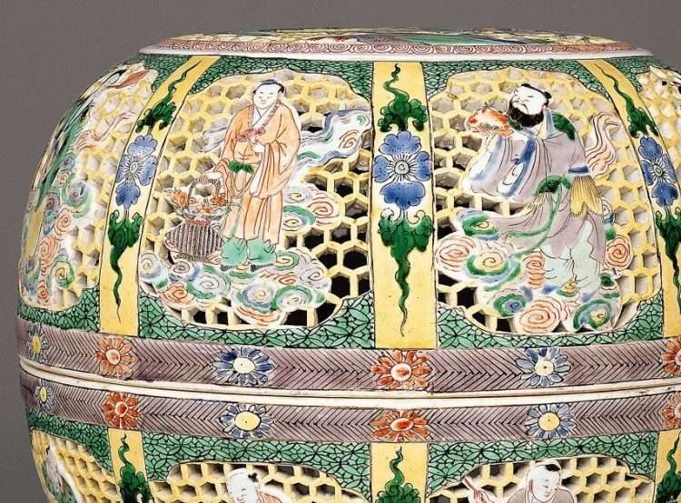 Kangxi Famille Jaune-Verte Perfume Box