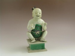 18th C. Chinese Famille Verte Kangxi Boy