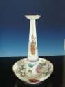 Chinese Famille Rose Candle-stick Holder