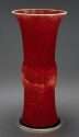 18th C. Chinese Oxblood Beaker vase