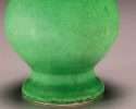 base 19th C. Apple Green Chinese vase