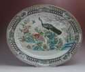 19th C. Chinese Export Platter with Peacock