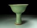 Chinese Yuan Celadon Stem Cup