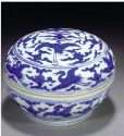 Cobalt Blue Chinese Jiajing Box