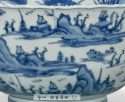 CHINESE Jiajing BLUE WHITE BARBED RIM BOWL