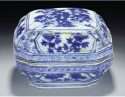 Jiajing Blue and White Square Box With Shaped Lid