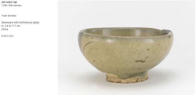 Yuan Dynasty Jun Ware Cup