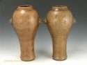 Pair Inscribed Yixing vases