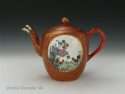 18 to 19th C. Coral Red Chinese Teapot