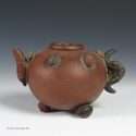 Yixing teapot with bats and nuts