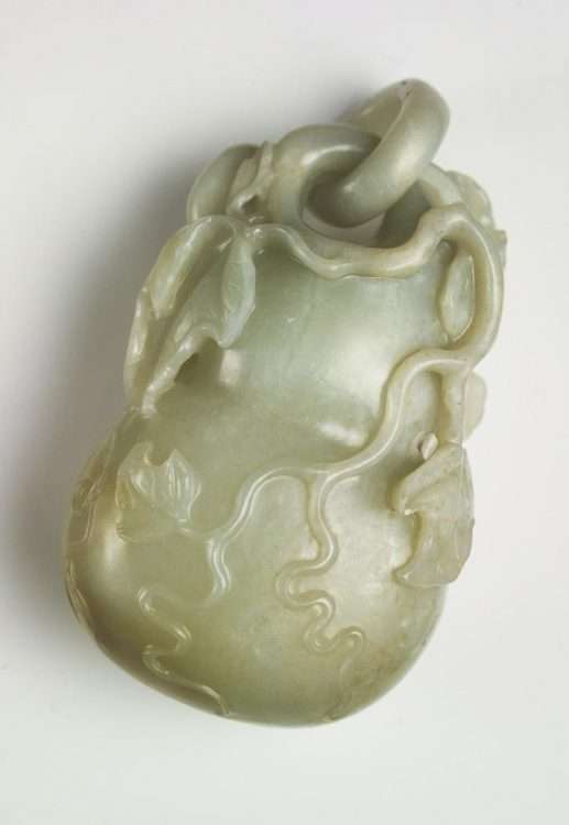 Qianlong Double Gourd Jade Box detail