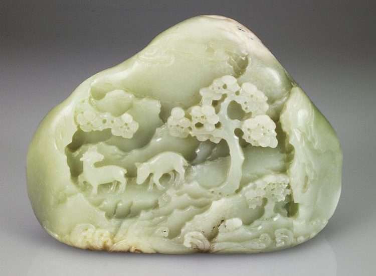 Qing Jade Carved Boulder