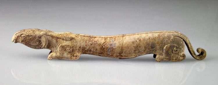 det, 200 BC to 200 AD Carved Jade Mythical Animal