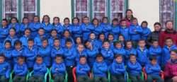 Students in Namche Bazaar