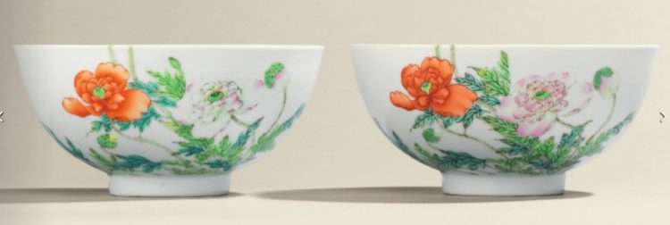 Thornton Yongzheng Poppy Bowls