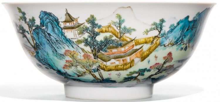 qianlong famille rose bowl