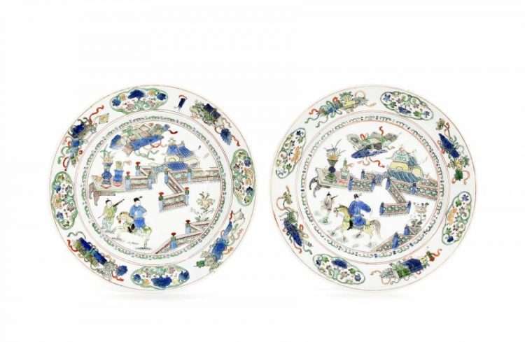 kangxi famille verte plates