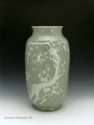 18th C. slip decorated celadon vase