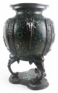 bronze champleve urn 7