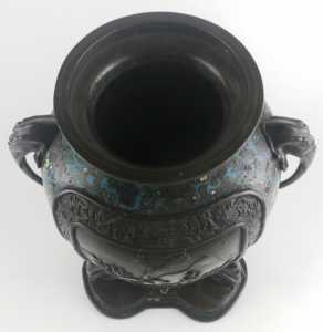 bronze champleve urn 9