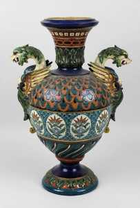 Johann Glatz vase 1880 corps de forme balustre ceramique corps 1624516374 9189