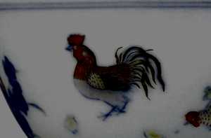 cropped contrasted crackle 2015 doucai chicken cup yongzheng six character mark