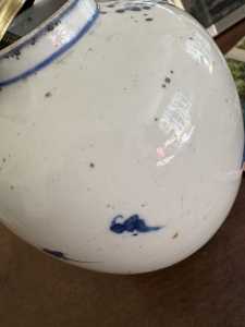* 2 More photos blue and white Pot 6096