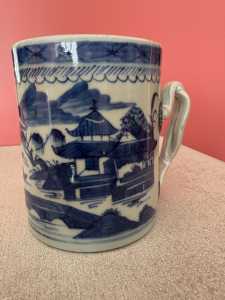 1 Photo Blue and White CANTON Mug