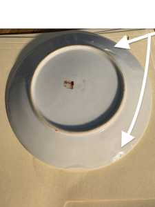 2 Photo UNKNOWN 7.5 INCH ENAMEL BLACK PLATE