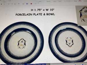 1  Plate & Bowl