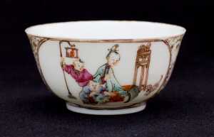 Qianlong Teeschale mit Personen1