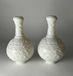 x Peking glass garlic mouth vases copy