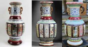 comparison of 3 vases