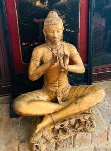 gilt wood figure