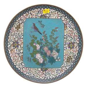 japanese cloisonne charger