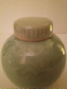 Celadon Ginger Jar white backgroud 001