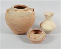 Three Chinese Earthenware Vessels Han Dynasty and Earlier 237 001