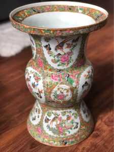 Rose Canton Gu Form Vase (4)