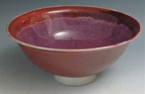 WALTER DONALD KRING 1917 1999 STUDIO POTTERY OXBLOOD GLAZED BOWL 1971 60.00