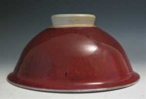 WALTER DONALD KRING 1917 1999 STUDIO POTTERY OXBLOOD GLAZED BOWL 1971 exterior