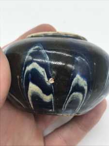 ANTIQUE VINTAGE CHINESE WATER POT REDWARE GLAZE DETAIL