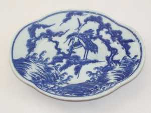 ANTIQUE JAPANESE KO SOMETSKU DISH 16.55