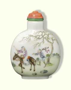 2012 CKS 05305 0129 000(a famille rose snuff bottle daoguang iron red four character seal mark054930)